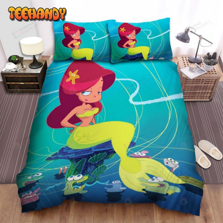 Zig And Sharko Marina Solo Poster Spread Duvet Cover Bedding Sets