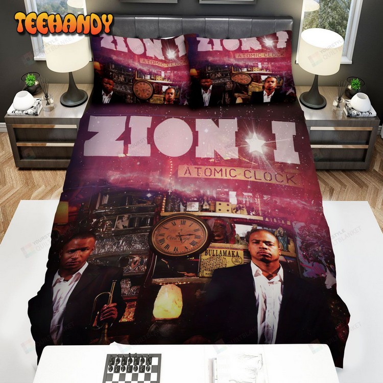 Zion I Atomic Clock Album Cover Spread Comforter Bedding Sets