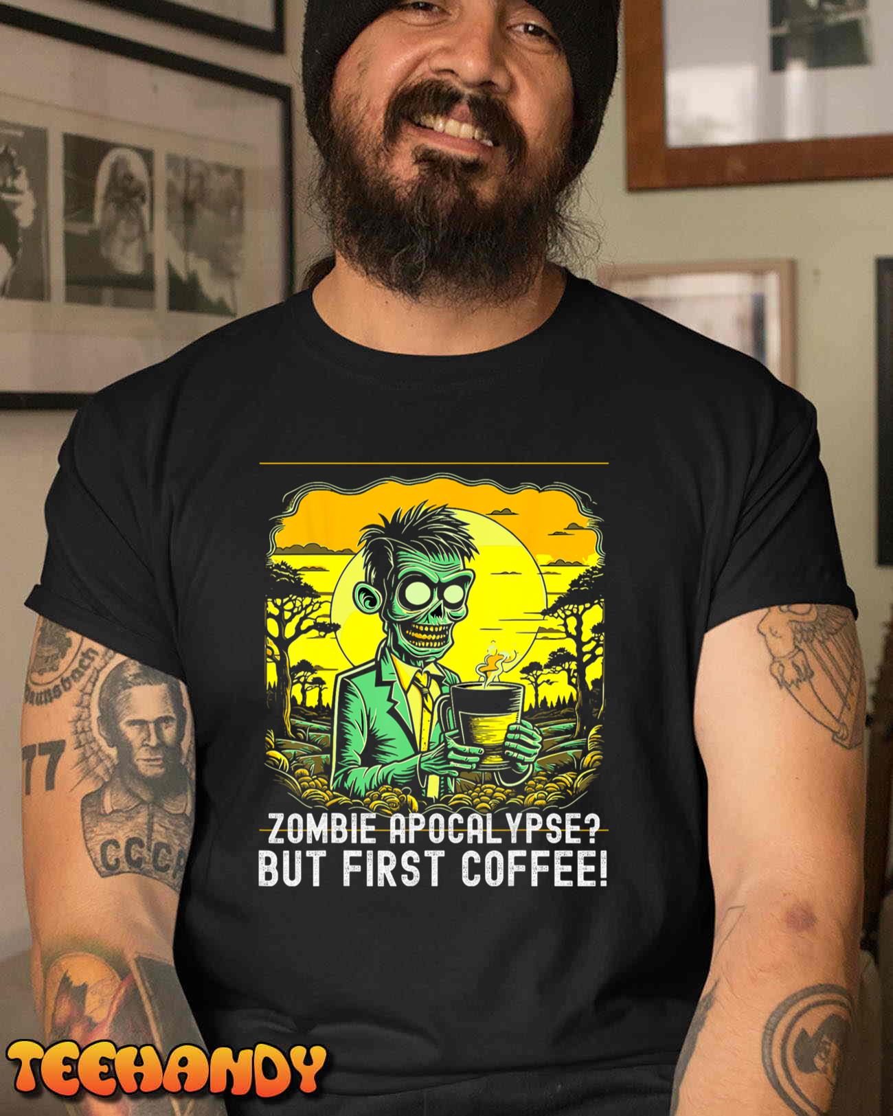 Zombie Brew Halloween Harvest Coffee lovers Funny Unisex T-Shirt