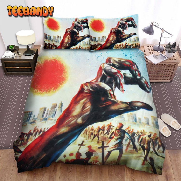 Zombie Movie Poster I Photo Spread Comforter Duvet Cover Bedding Sets
