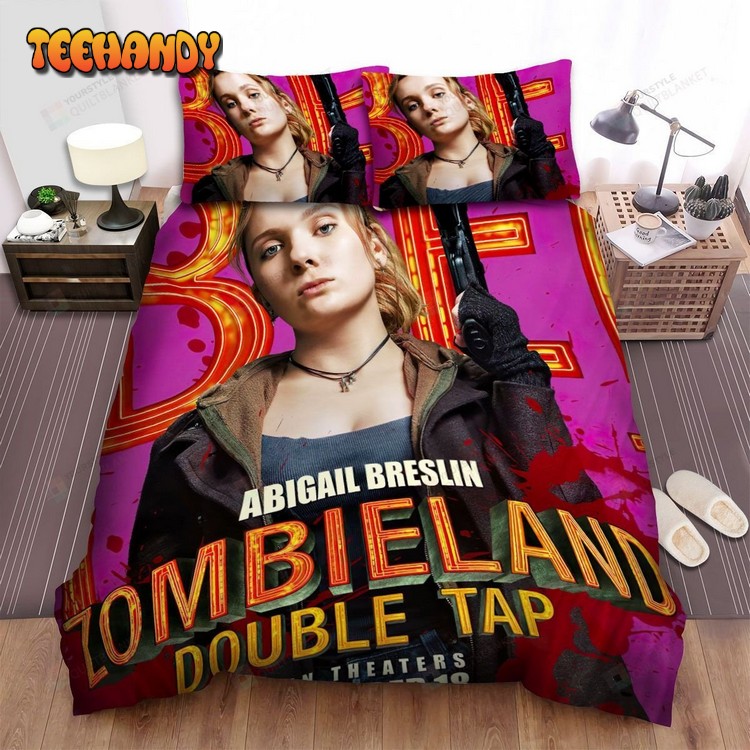 Zombieland Double Tap Movie Pink Background Photo Bedding Sets