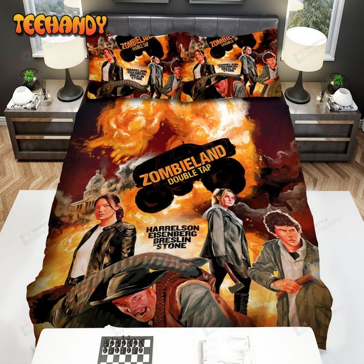 Zombieland Double Tap Movie Poster Ii Spread Comforter Bedding Sets