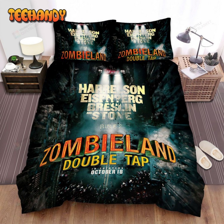 Zombieland Double Tap Movie Poster Iv Spread Comforter Bedding Sets