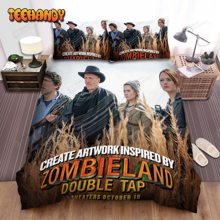 Zombieland Double Tap Movie Poster Xiii Spread Comforter Bedding Sets