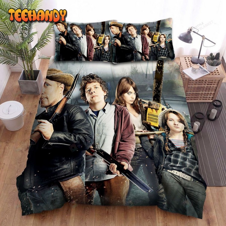 Zombieland Poster Ver4 Spread Comforter Duvet Cover Bedding Sets