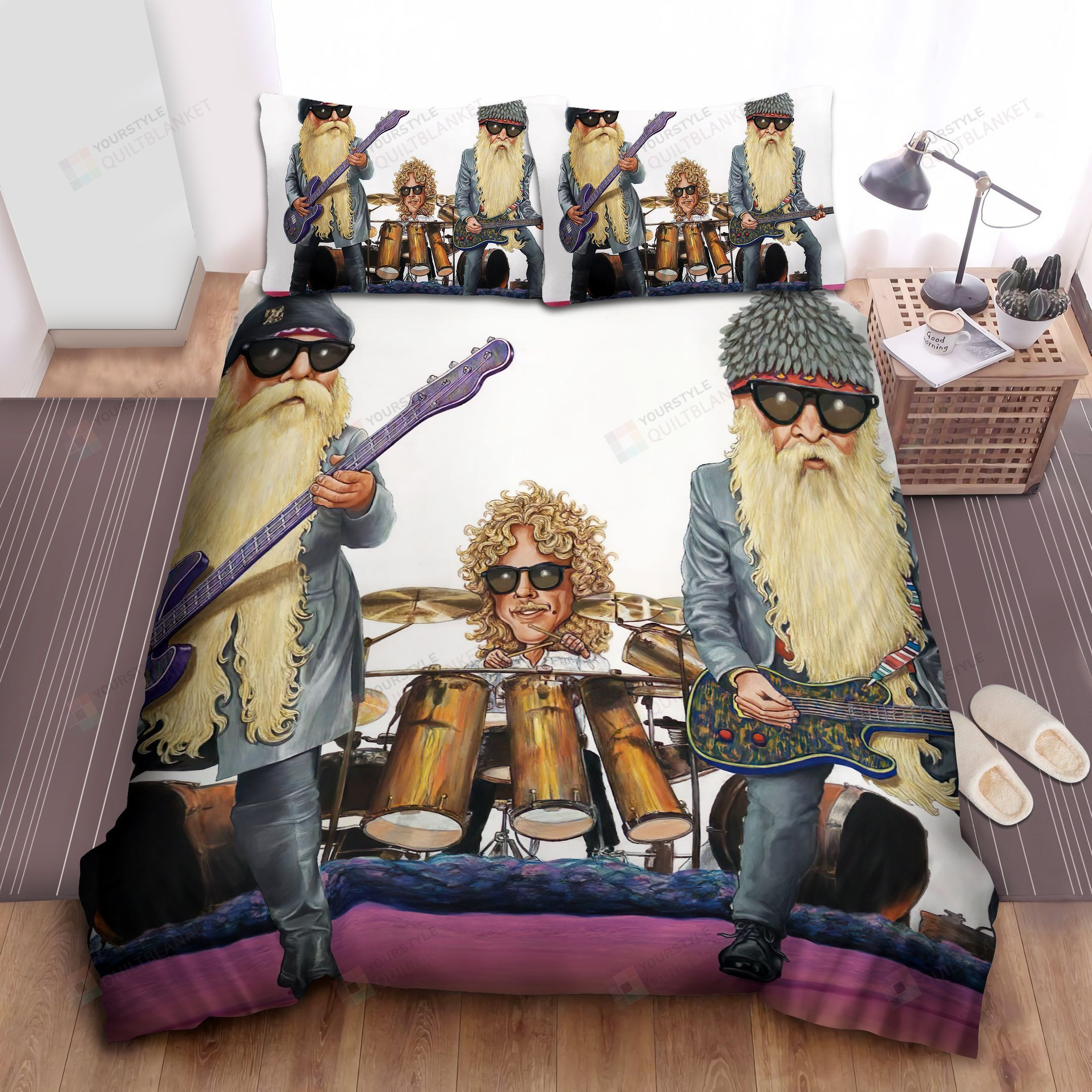 Zz Top, Art Of Old Band Bed Sheets Spread Duvet Cover Bedding Sets