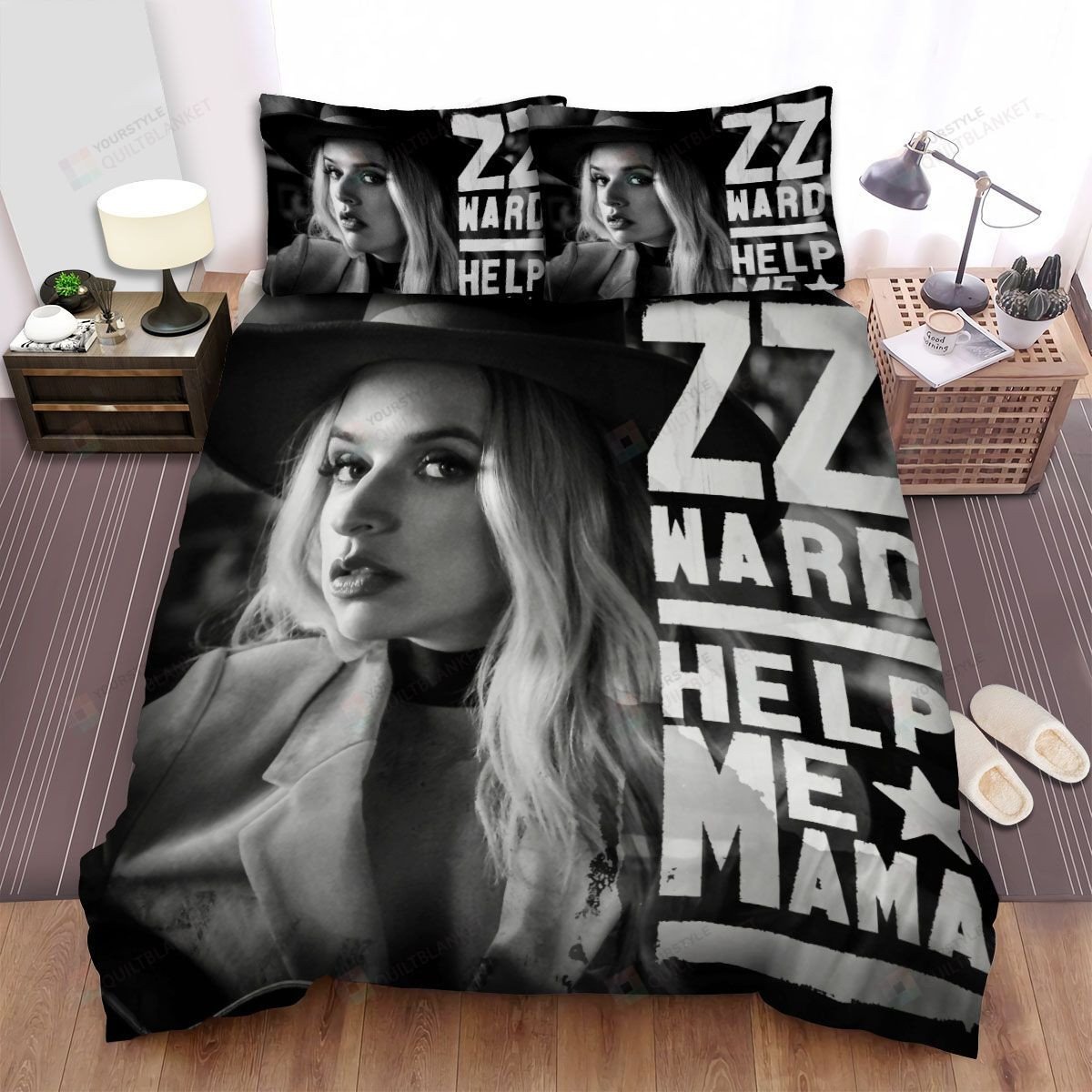 Zz Ward Music Help Me Mama Poster Comforter Bedding Sets
