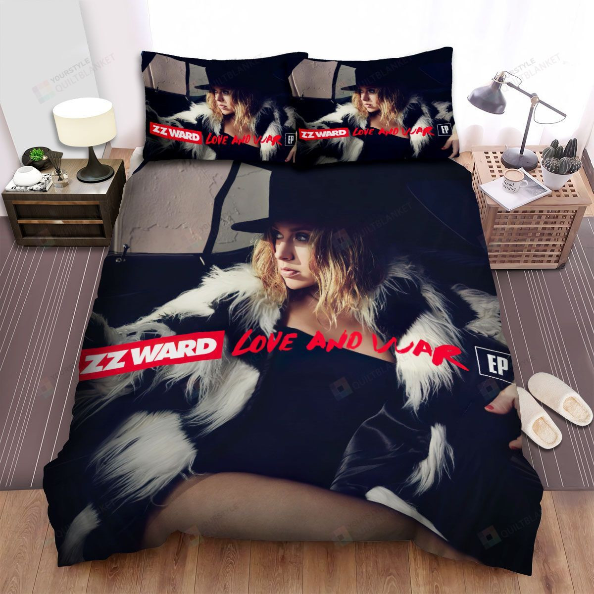 Zz Ward Music Love And War Album Spread Comforter Bedding Sets
