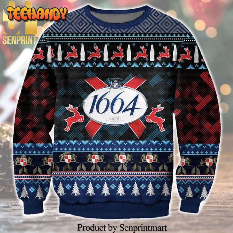 1664 Beer Knitted Ugly Christmas Sweater