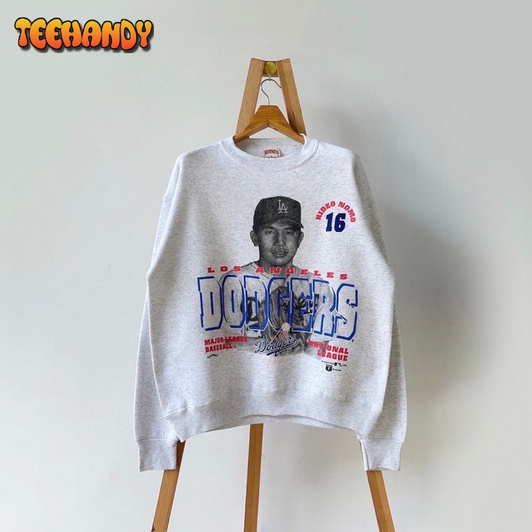 90s Hideo Nomo Los Angeles Dodgers player MLB T Shirt Sweatshirt