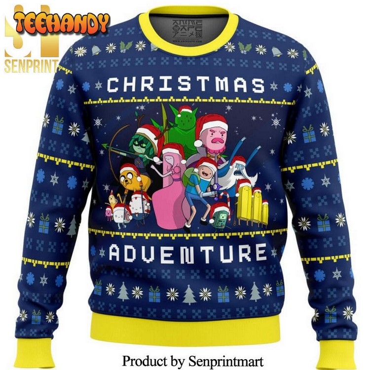 Adventure Time Christmas Quest Knitted Ugly Sweater