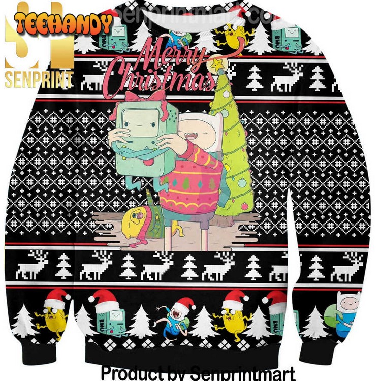 Adventure Time Holiday Time All Over Print Ugly Sweater