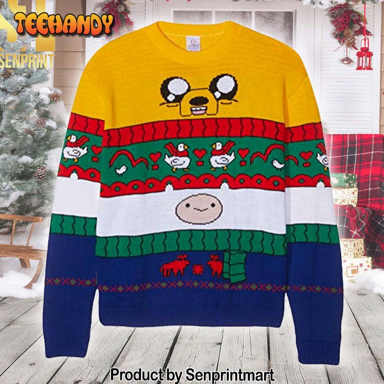 Adventure Time Ugly Xmas Wool Knitted Sweater