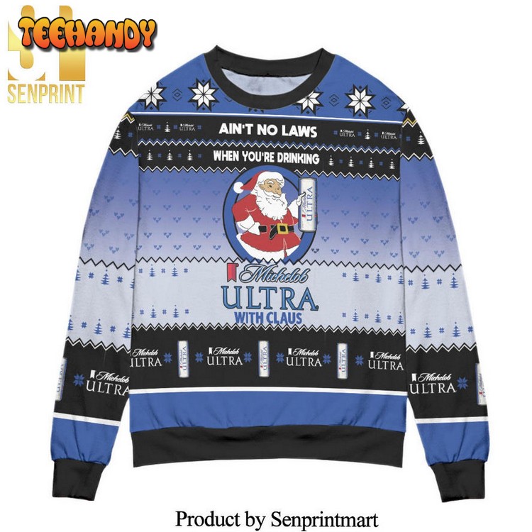 Ain’t No Laws When You’re Drinking Michelob Ultra Ugly Sweater