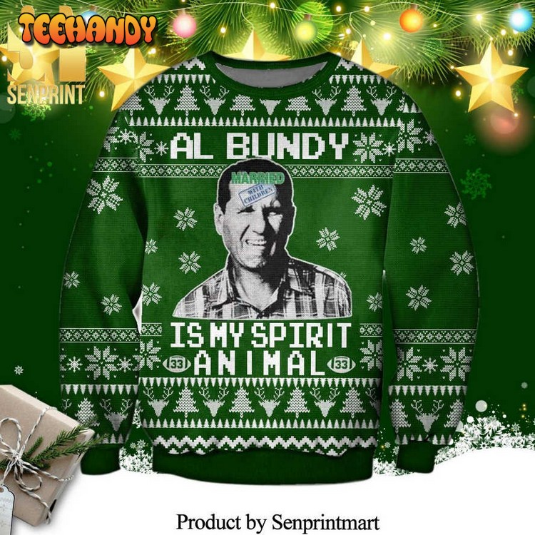 Al Bundy Is My Spirit Animal Married with Children Knitted Sweater