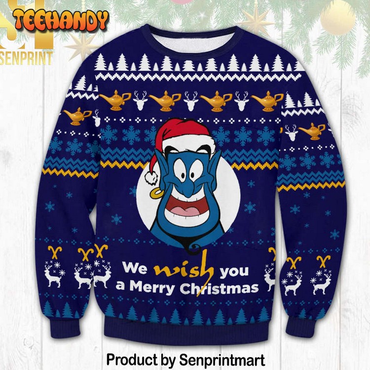 Aladdin Knitting Pattern Ugly Christmas Holiday Sweater