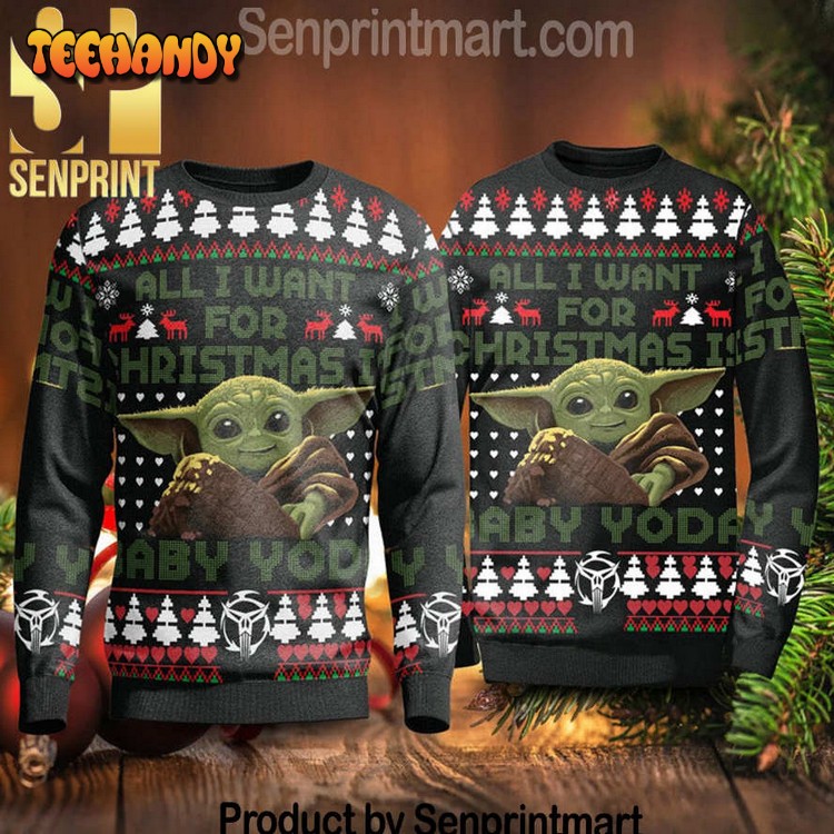 All I Want For Christmas Is Baby Yoda Xmas Ugly Sweater