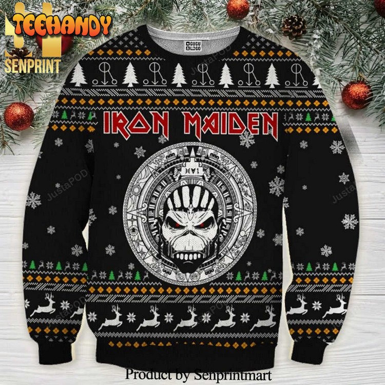 All I Want For Christmas Is Iron Maiden Knitted Ugly Sweater