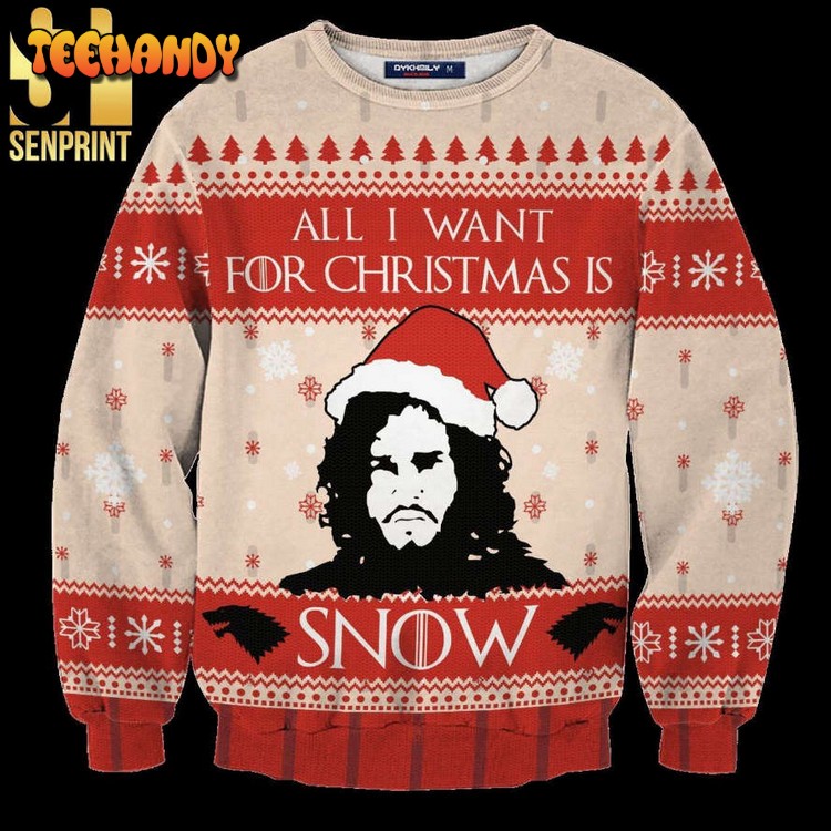 All I Want For Christmas is Jon Snow Game of Thrones Sweater