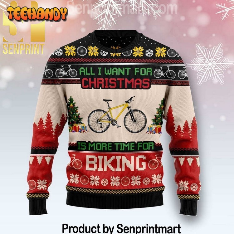 All I Want For Christmas Is More Time For Biking Sweater