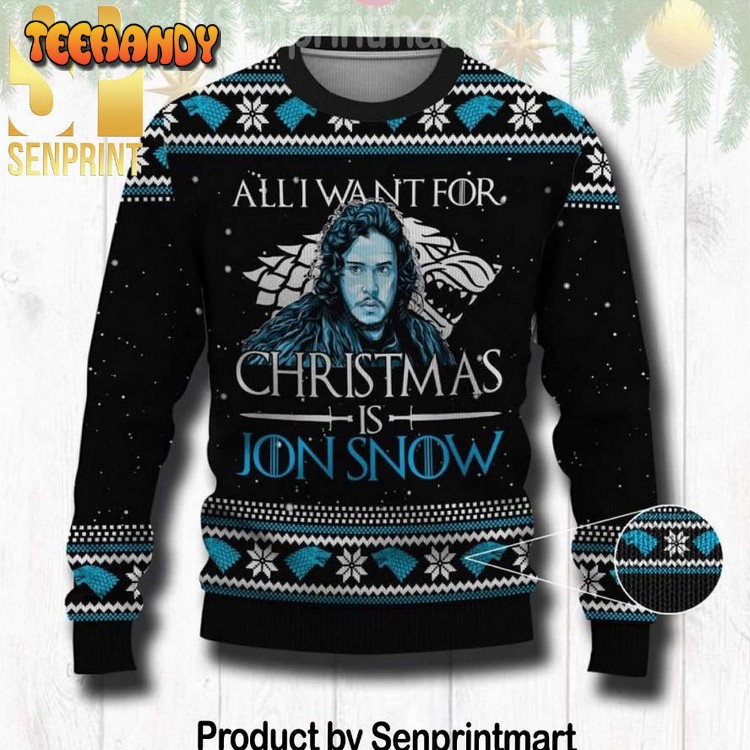 All I Want For This Christmas Is Jon Snow Xmas Wool Knitted Sweater