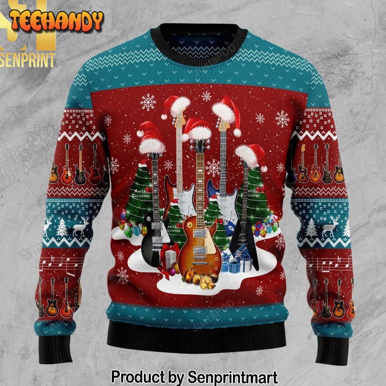 All Of Electric Guitar For Christmas Gifts Ugly Christmas Sweater