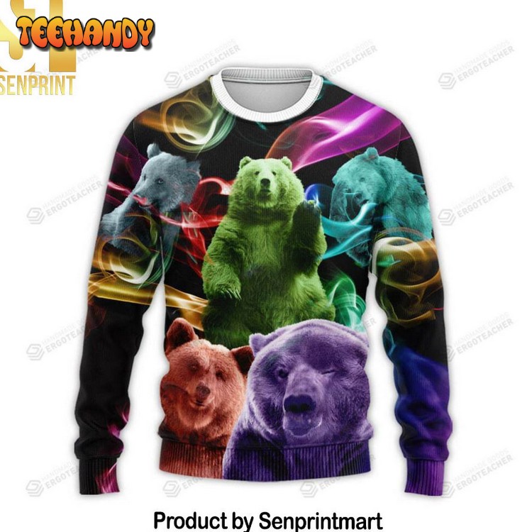 Amazing Bear Ugly Christmas Holiday Sweater