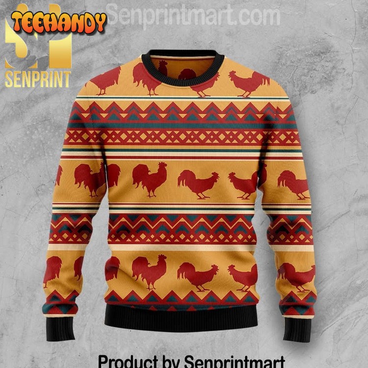 Amazing Chicken 3D Holiday Knit Sweater