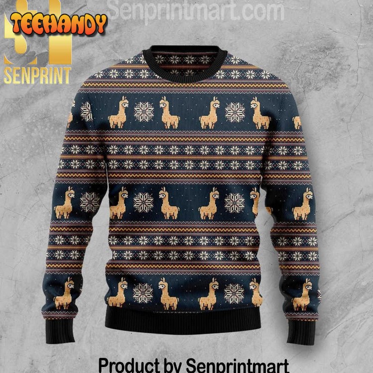 Amazing Llama Chirtmas Time 3D Ugly Xmas Sweater