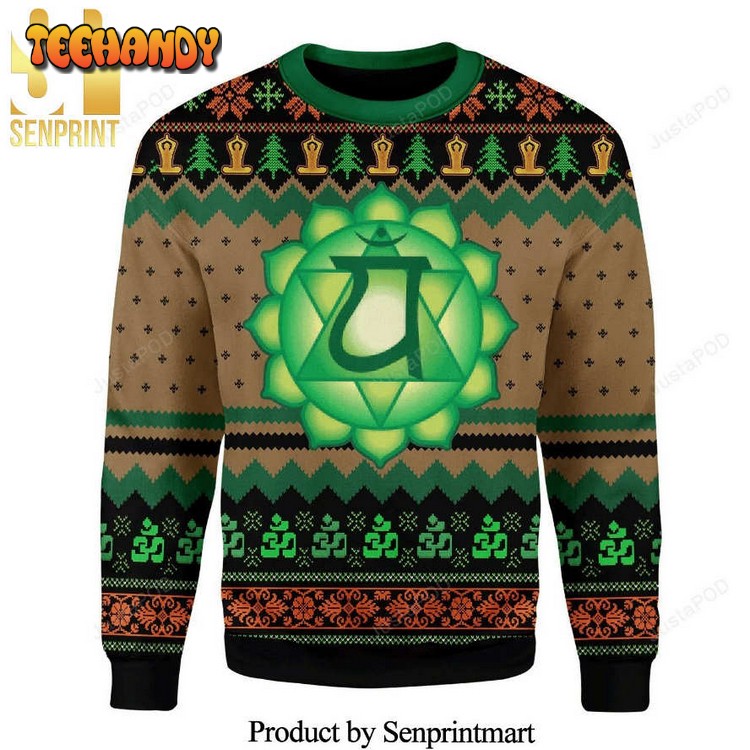 Anahata Heart Chakra Knitted Ugly Christmas Sweater