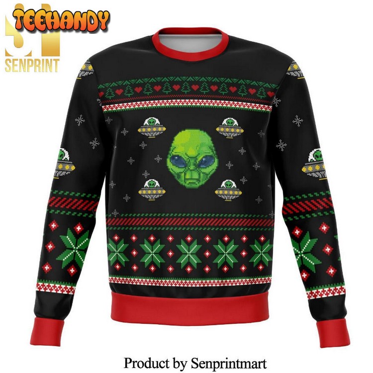 Area 51 Alien Premium Knitted Ugly Christmas Sweater