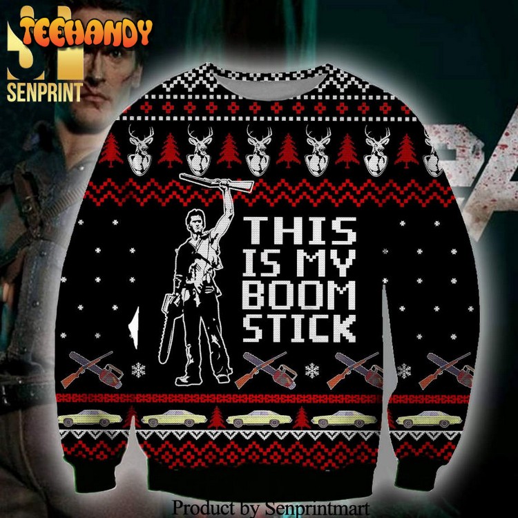 Ash Williams Army of Darkness This Is My Boom Stick Sweater