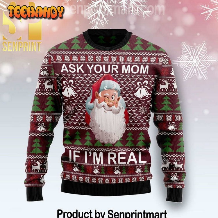 Ask Your Mom If I Am Real Vacation Time Wool Blend Wool Sweater
