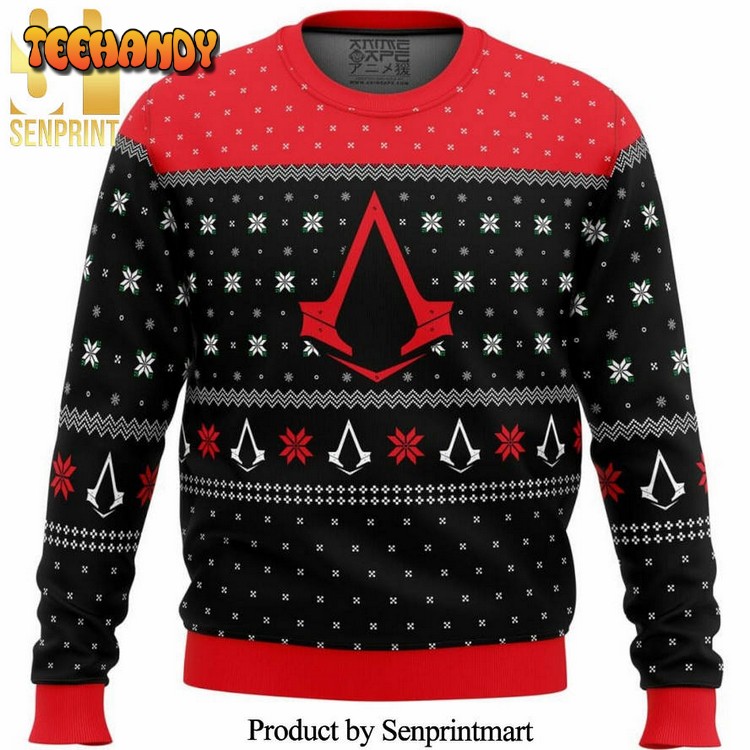 Assassins Creed Assassin Insignia Symbol Knitted Ugly Sweater