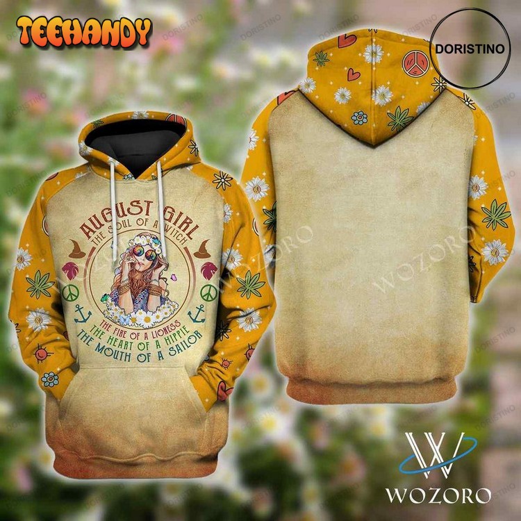 August Girl The Soul Of A Witch Hippie Limited Edition 3d Hoodie