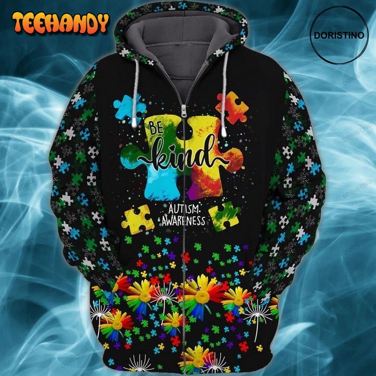 Autism Awareness Autism Be Kind Limited Edition 3d Hoodie