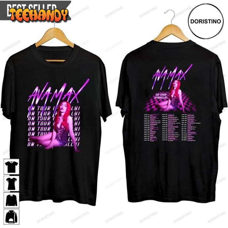 Ava Max Diamonds And Dancefloors 2023 Tour Limited Edition T-shirts