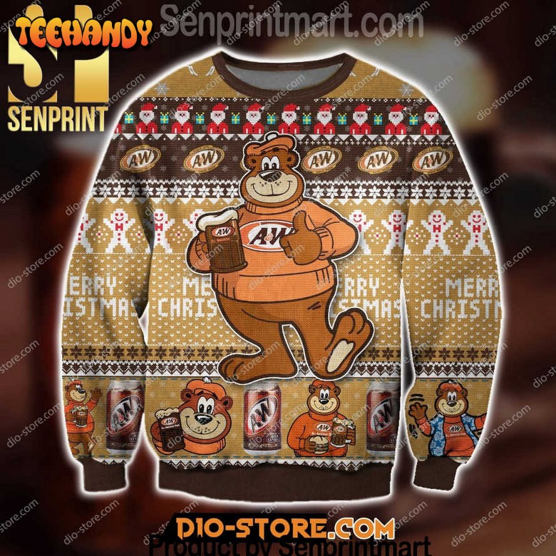 Aw Root Beer Since 1919 Full Print Ugly Christmas Sweater