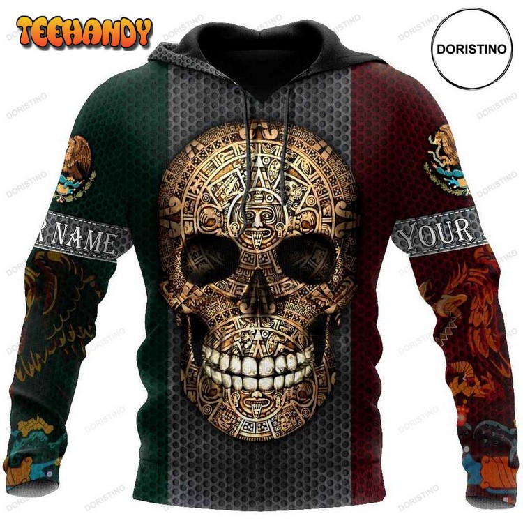 Aztec Mexican Skull Awesome 3D Hoodie