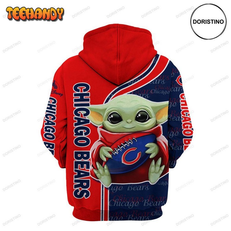 Baby Yoda Red Cartoon Graphic Limited Edition 3d Hoodie