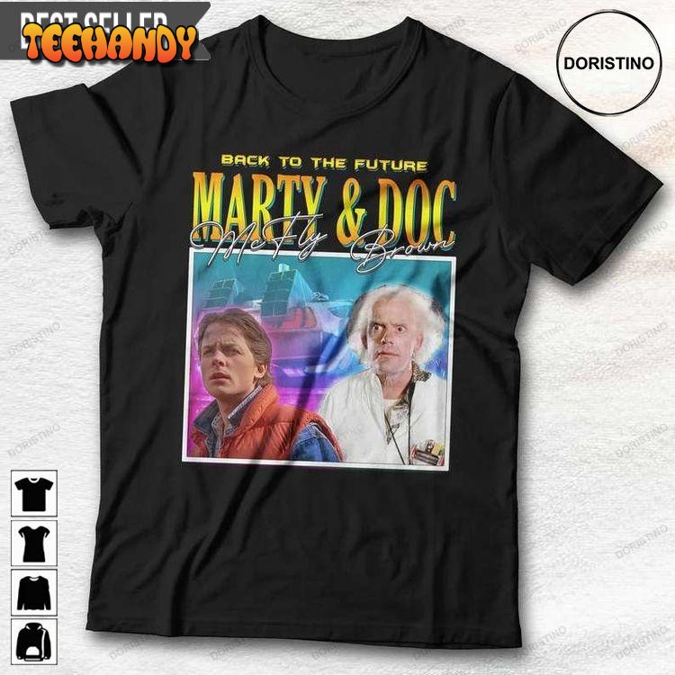 Back To The Future Marty Mcfly And Doc Brown T Shirt Sweatshirt