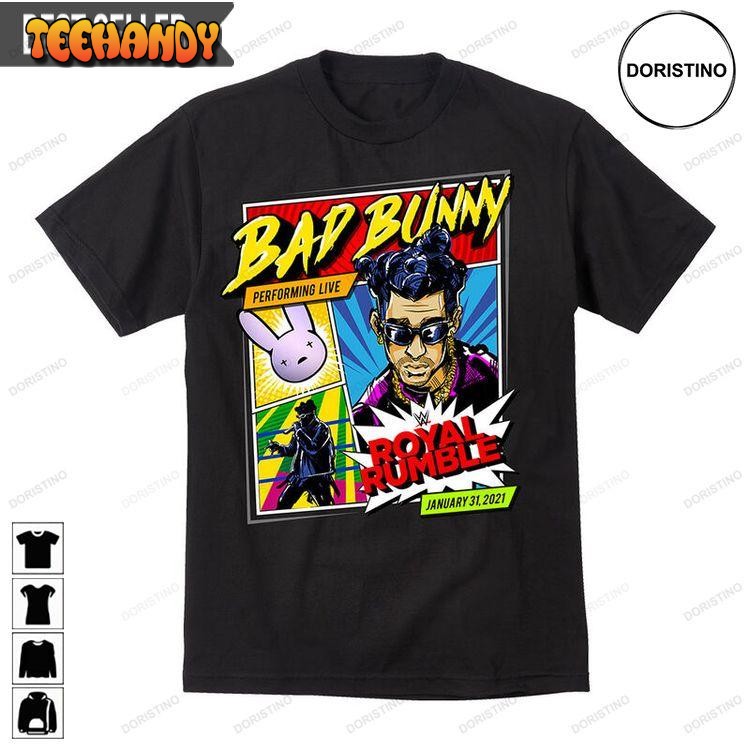 Bad Bunny X Royal Rumble 2021 Women And Men T Shirt Sweatshirt