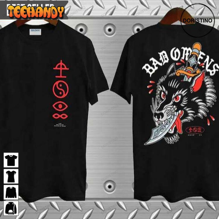 Bad Omens Band Wolf Dagger 2023 Unisex T Shirt Sweatshirt