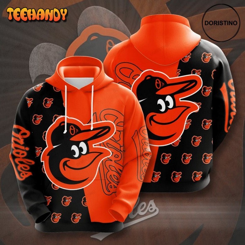 Baltimore Orioles 3d All Over Print Hoodie