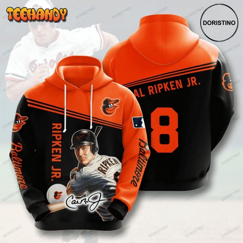 Baltimore Orioles Cal Ripken Jr 8 3d Limited 3d Hoodie