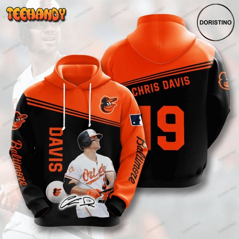 Baltimore Orioles Chris Davis 19 3d Limited Edition 3d Hoodie