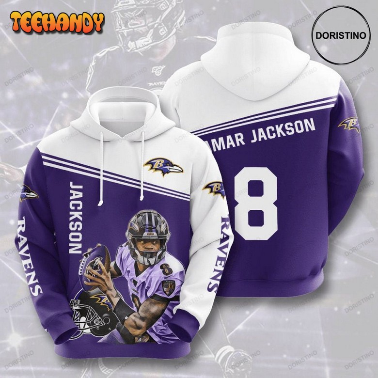 Baltimore Ravens Jackson Awesome 3D Hoodie