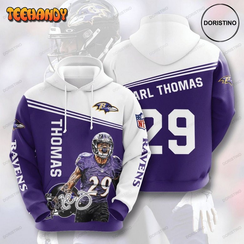 Baltimore Ravens Thomas Limited Edition 3d Hoodie