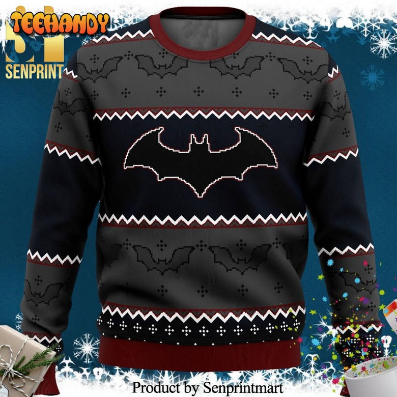 Batman Dark Knitted Ugly Christmas Sweater