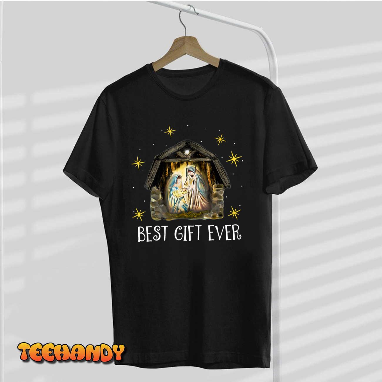 Best Ever Christmas Cool Jesus Nativity Scene Christian T-Shirt